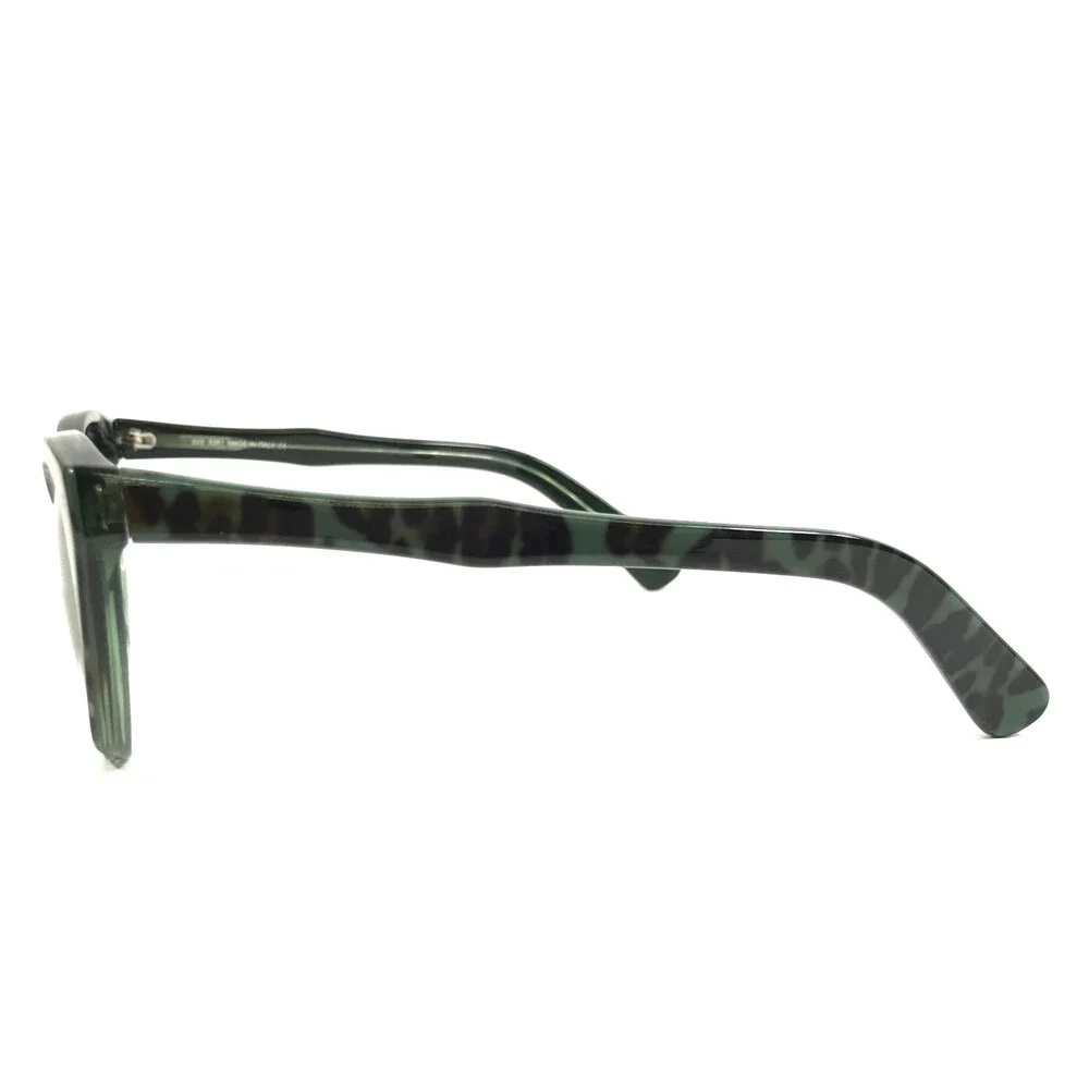 See Sunglasses 9261 C2 Shiny Black Green Cheetah Frames w/ Blue Gradient Lenses